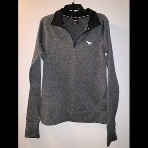 VS Pink quarter zip sweater